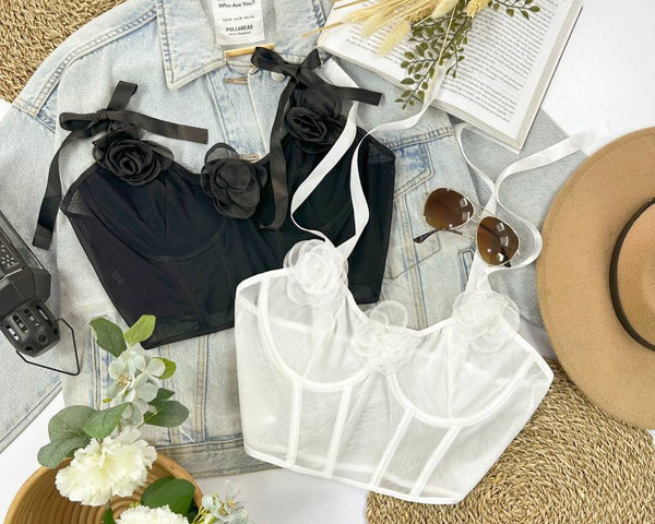 30765 CORSET FLORES