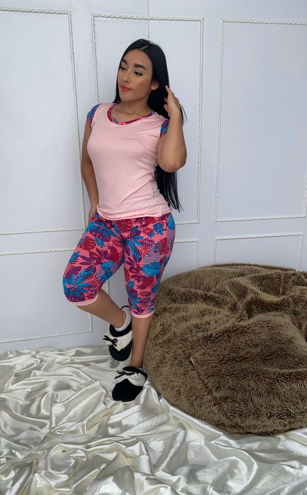 30872 PIJAMA CAPRI MANGA CAROL