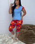 30872 PIJAMA CAPRI MANGA CAROL