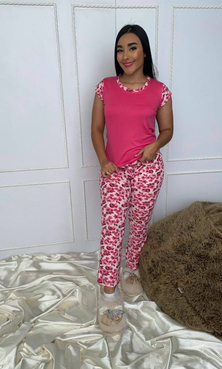 30890 PIJAMA PANTALON MANGA CORTA