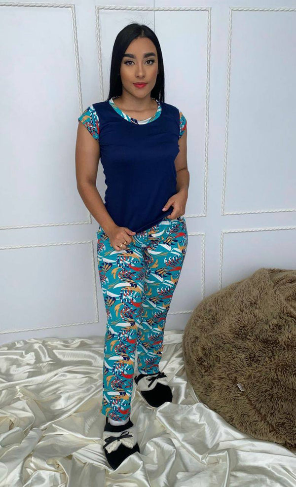 30890 PIJAMA PANTALON MANGA CORTA