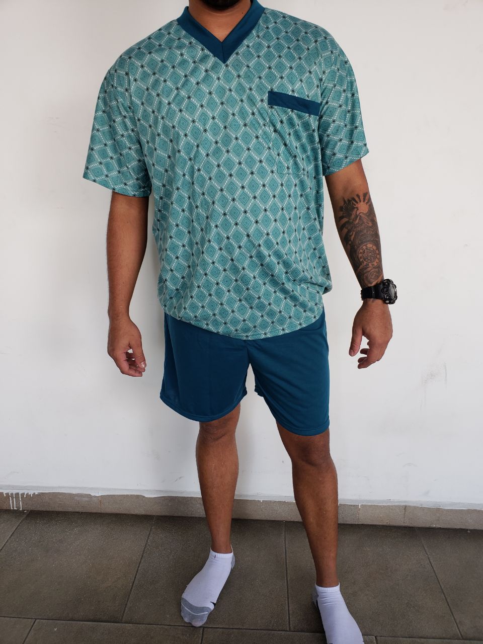 30632 PIJAMA HOMBRE MEN CUELLO