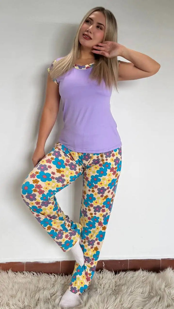 30890 PIJAMA PANTALON MANGA CORTA