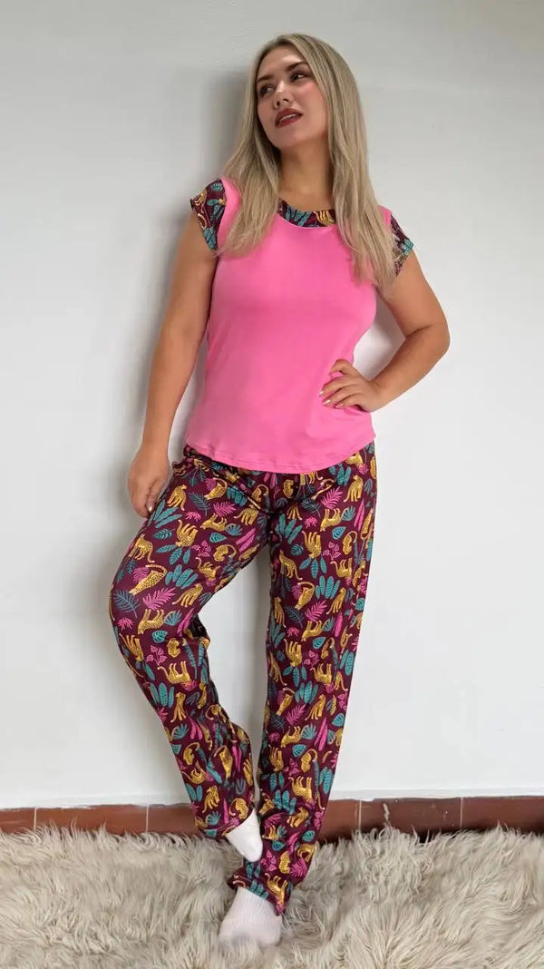 30890 PIJAMA PANTALON MANGA CORTA