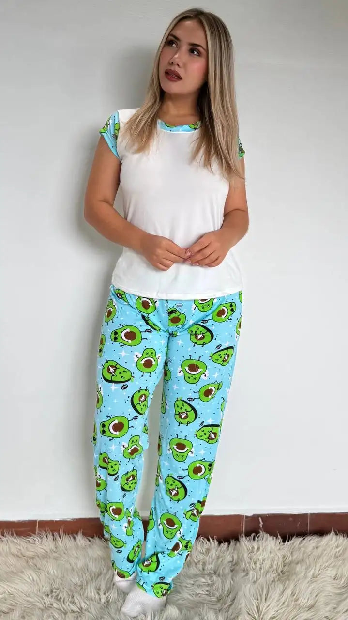 30890 PIJAMA PANTALON MANGA CORTA